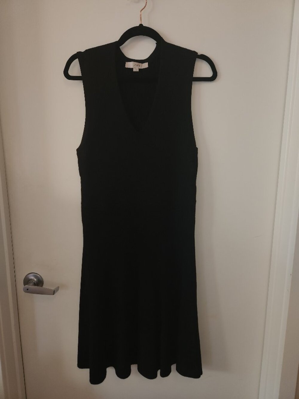 Ann Taylor LOFT Black Sweater Dress Size L